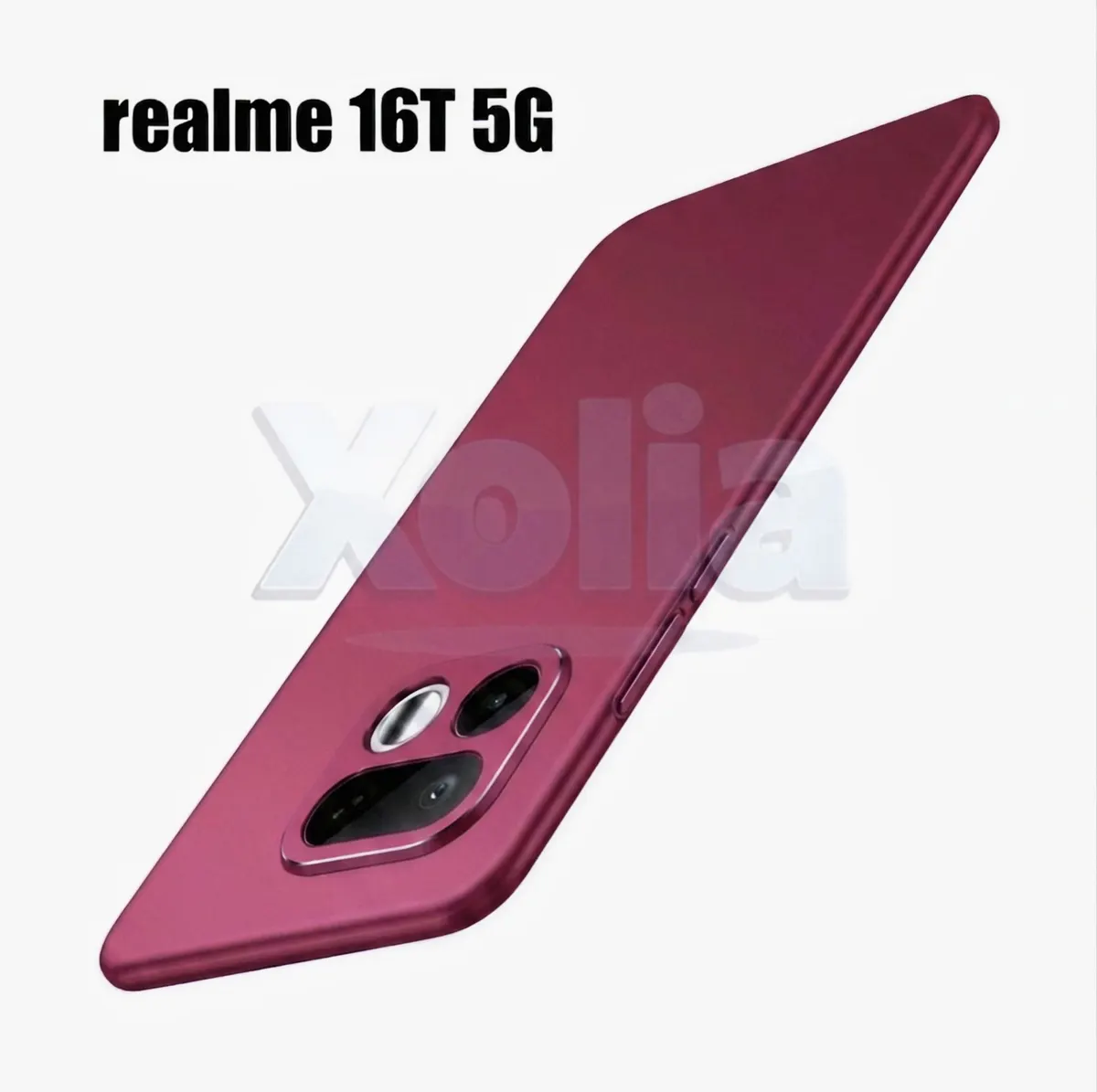 Xolia Back Cover for Realme 16t 5G (Red, Polycarbonate, Pack of: 1)