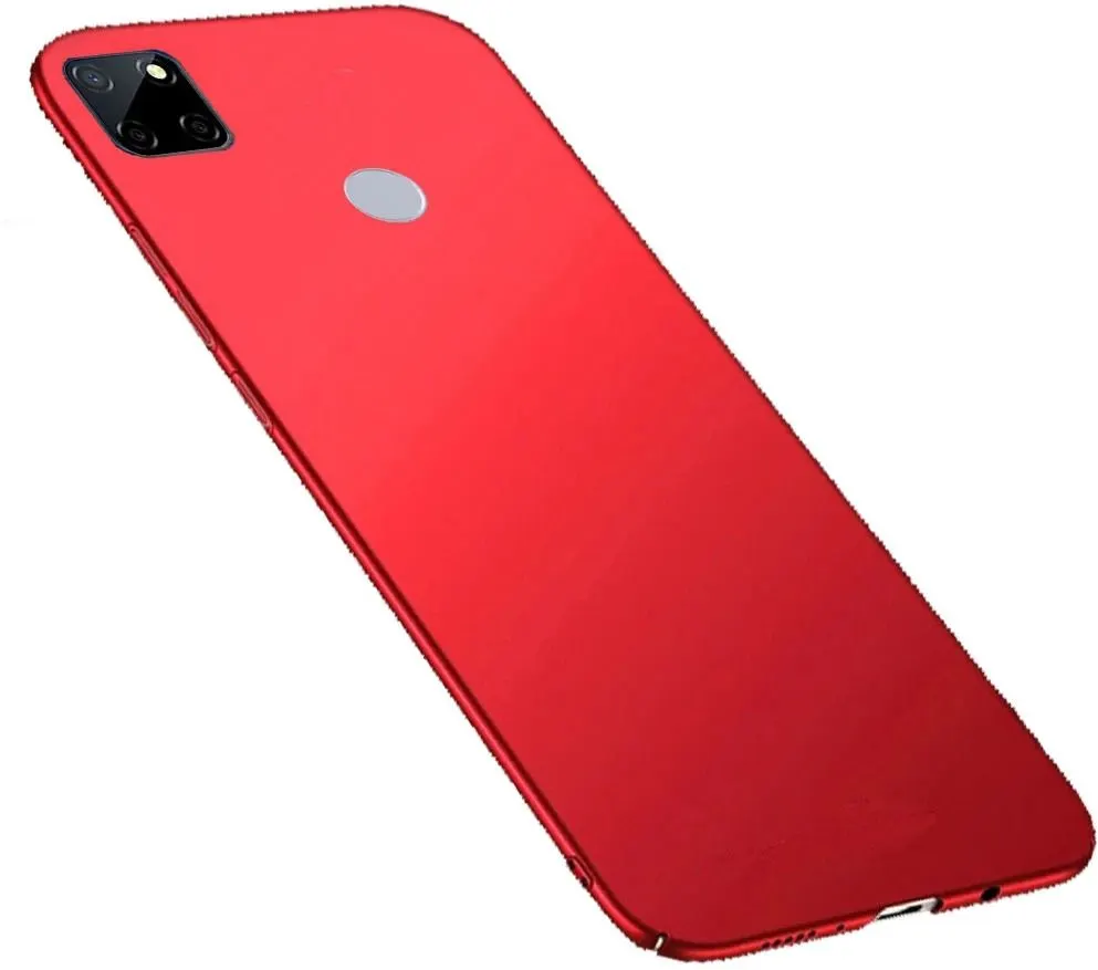 Micvir Back Cover for Realme C12, Realme Narzo 20, Realme Narzo 30A, Realme C25, Realme C25s (Red, Polycarbonate, Pack of: 1)