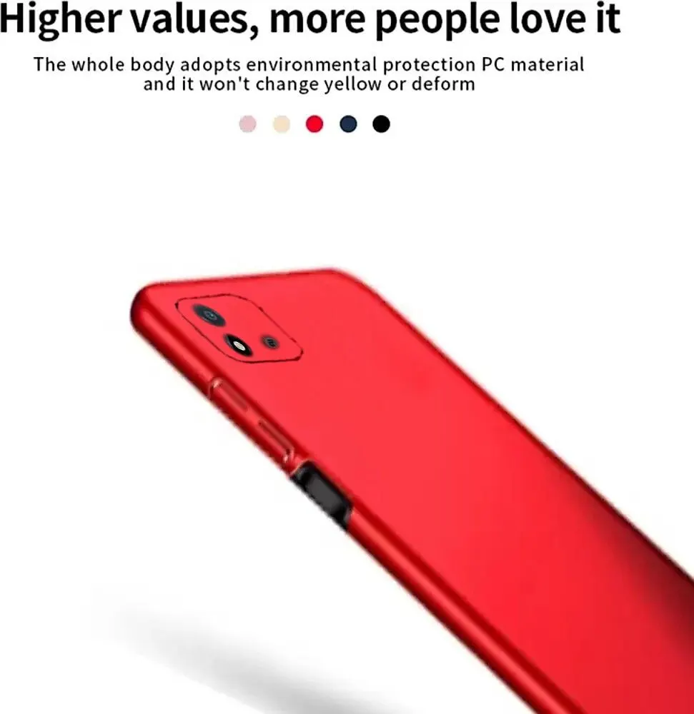 Micvir Back Cover for realme Narzo 50i, Realme C11 2021, Realme C20 (Red, Dual Protection, Polycarbonate, Pack of: 1) — image 2 of 3
