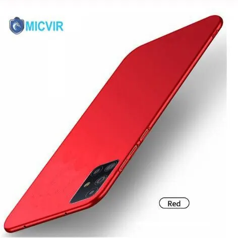 Micvir Back Cover for Samsung Galaxy M31s (Red, Polycarbonate, Pack of: 1)