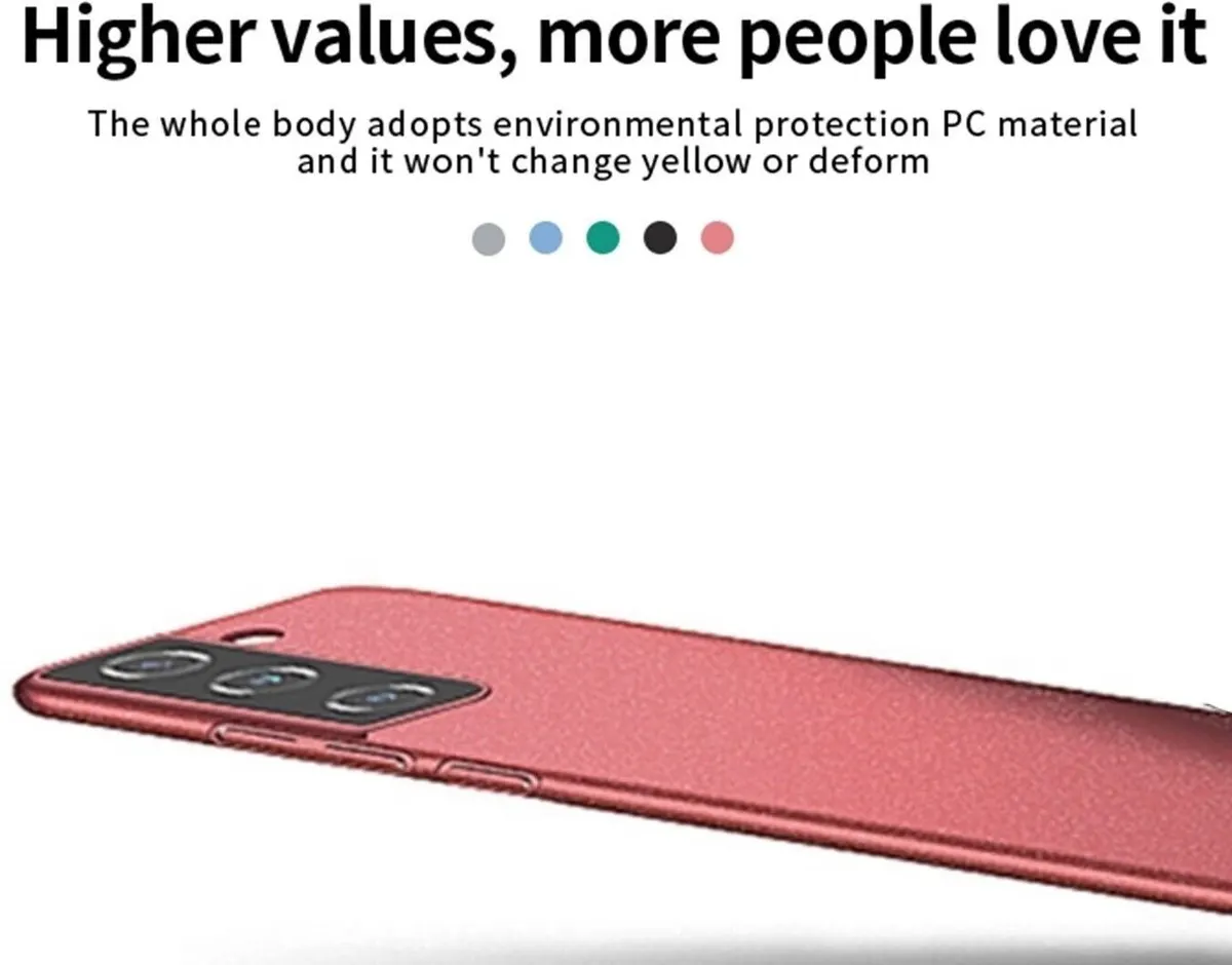 Micvir Back Cover for Samsung Galaxy S21 FE 5G (Red, Hard Case, Polycarbonate, Pack of: 1) — image 4 of 5