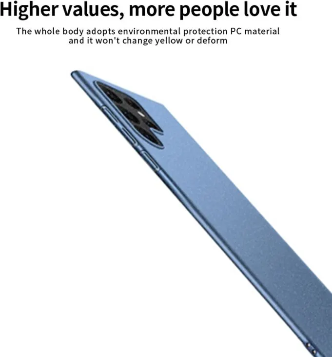 Micvir Back Cover for Samsung Galaxy S24 Ultra 5G (Blue, Polycarbonate, Pack of: 1) — image 2 of 5