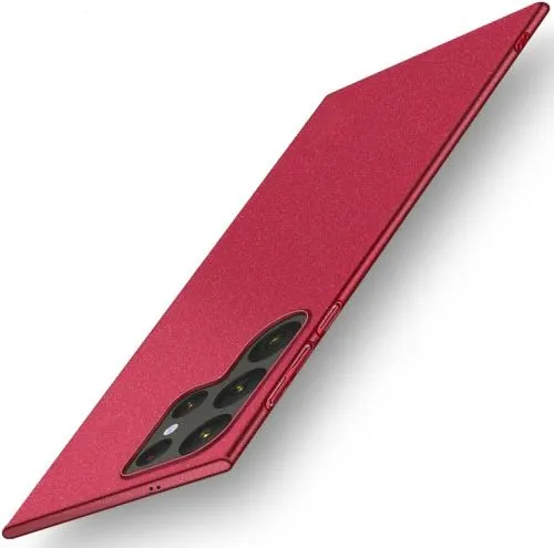 Micvir Back Cover for Samsung Galaxy S24 Ultra 5G (Red, Polycarbonate, Pack of: 1)