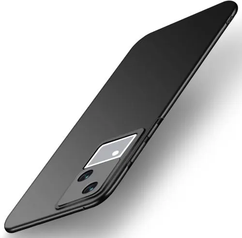 Micvir Back Cover for Vivo V30 5G (Black, Polycarbonate, Pack of: 1)