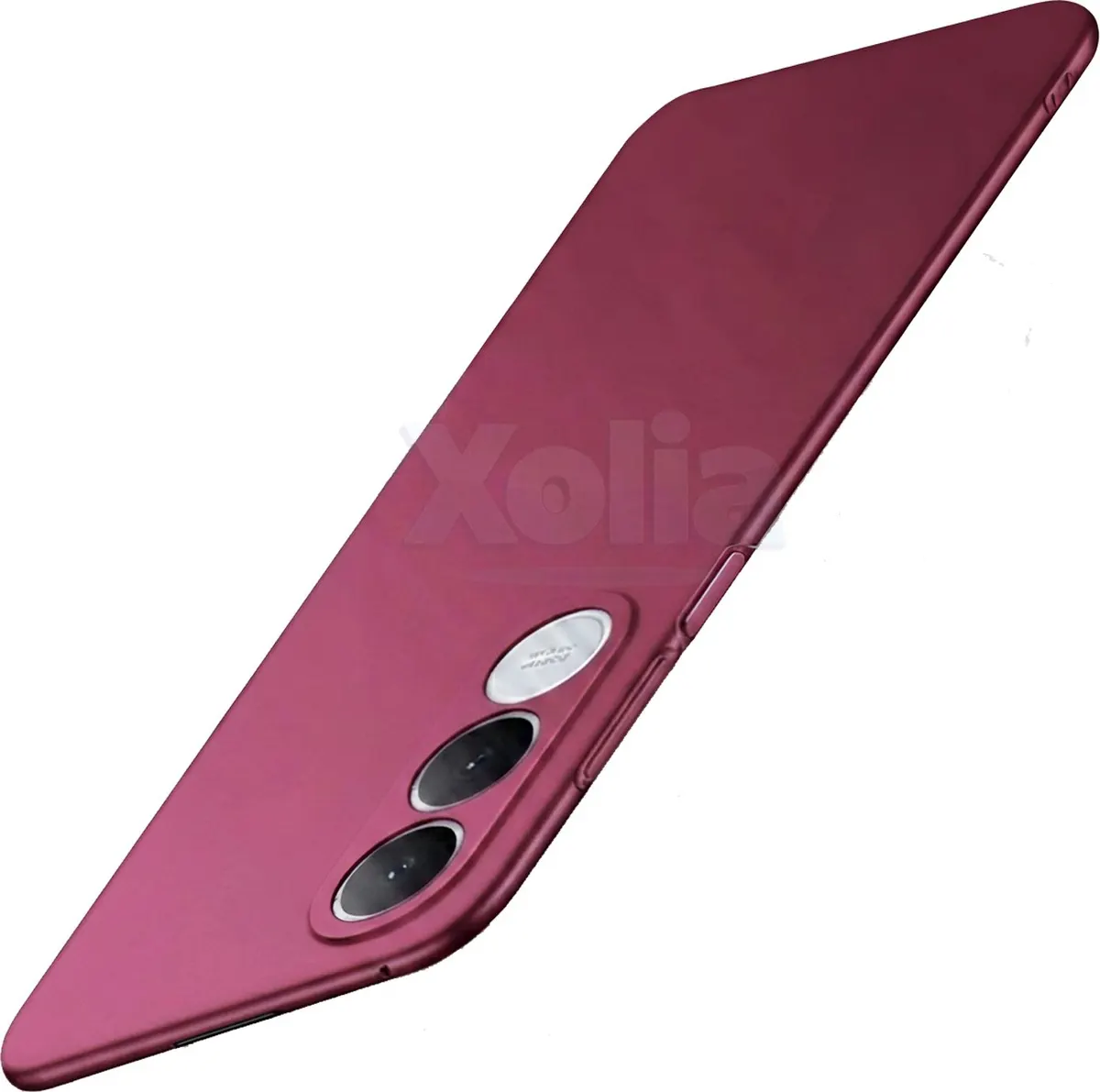 Xolia Back Cover for Vivo V70 FE 5G (Red, Polycarbonate, Pack of: 1)