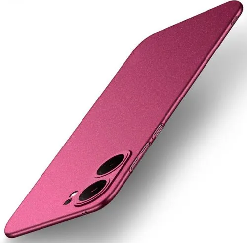 Micvir Back Cover for Vivo Y18, VIVO Y18e, VIVO Y18i (Red, Polycarbonate, Pack of: 1)