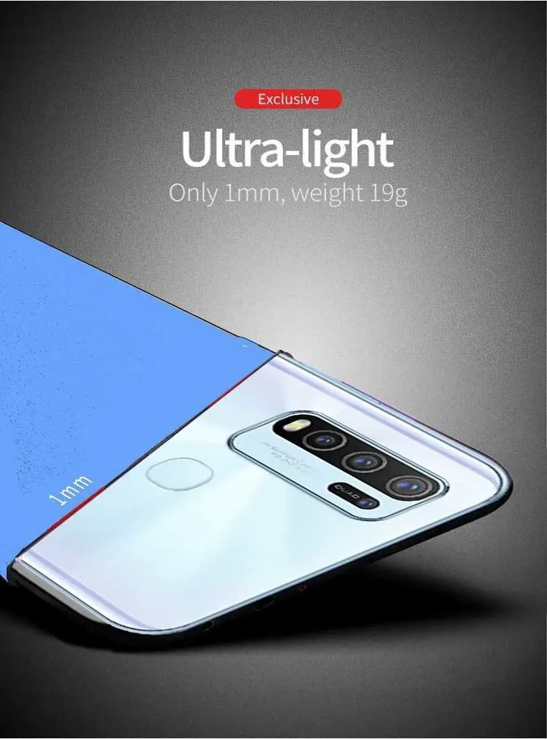 Micvir Back Cover for Vivo Y50 (Blue, Polycarbonate, Pack of: 1) — image 4 of 5