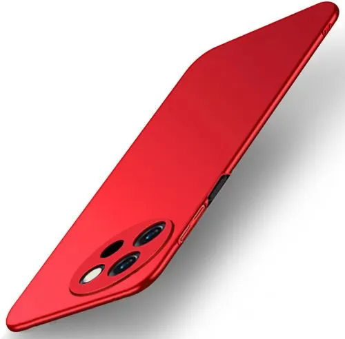 Micvir Back Cover for Vivo Y58 5G (Red, Polycarbonate, Pack of: 1)