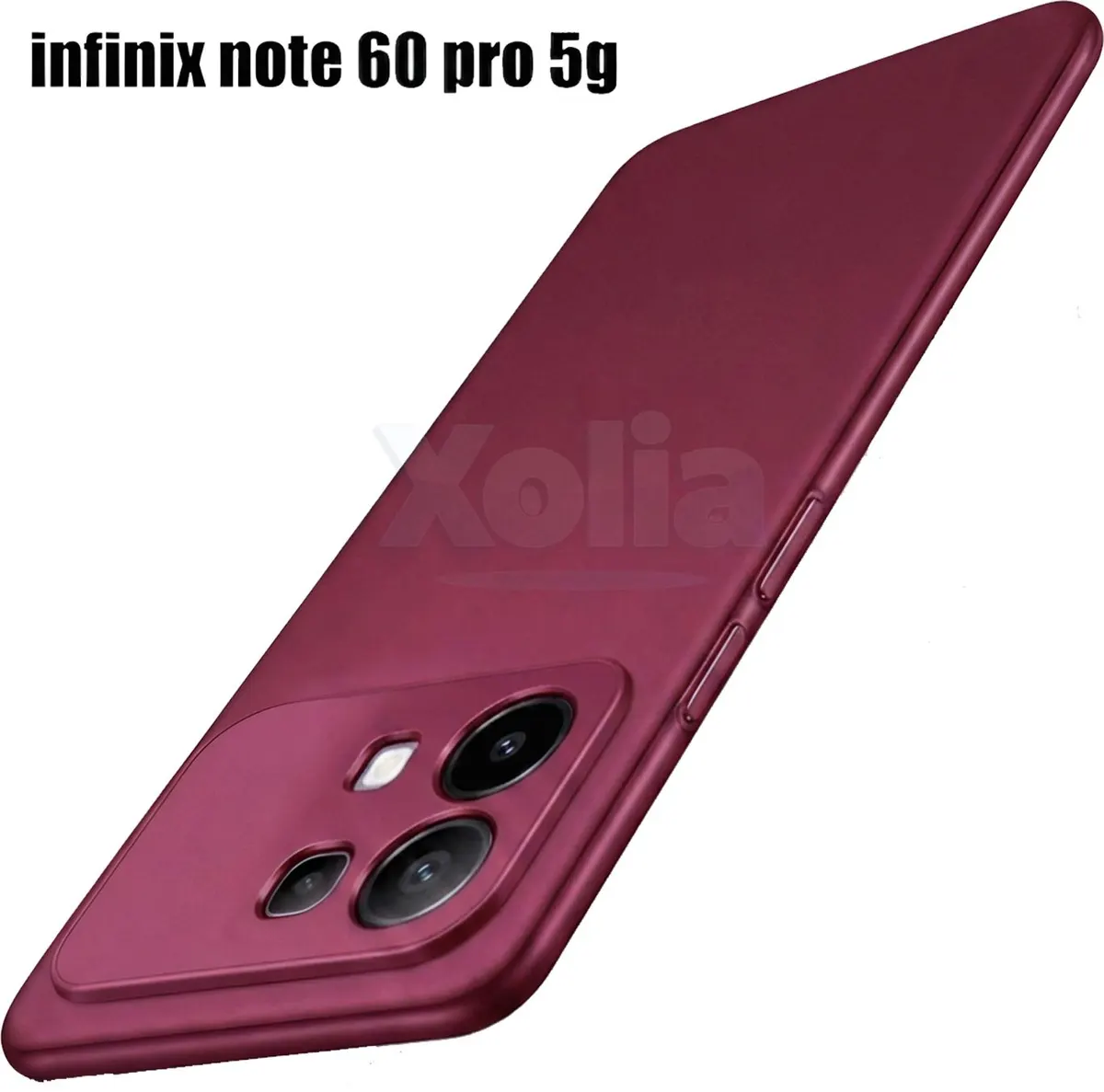 Xolia Back Cover for Infinix Note 60 Pro 5G (Red, Polycarbonate, Pack of: 1)