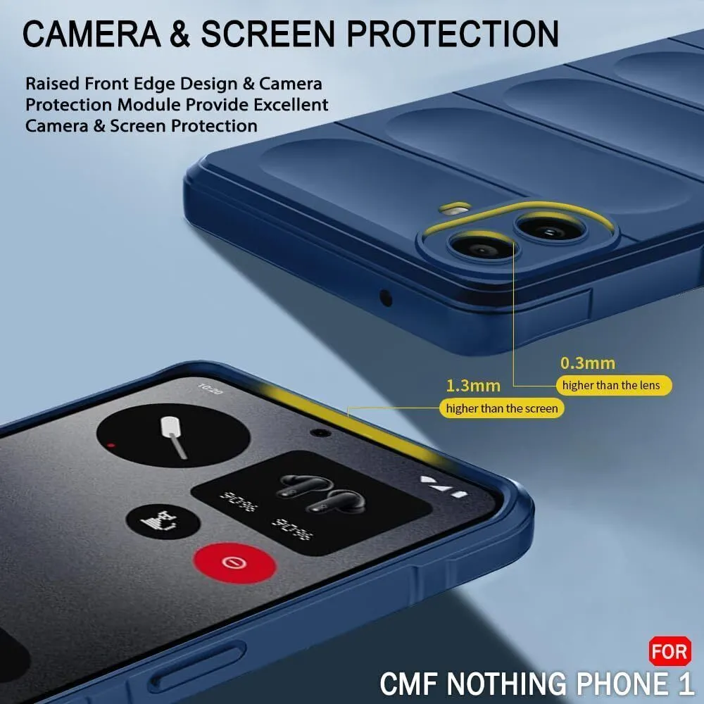Micvir Back Cover for CMF by Nothing Phone 1 (Blue, 3D Case, Silicon, Pack of: 1) — image 2 of 5