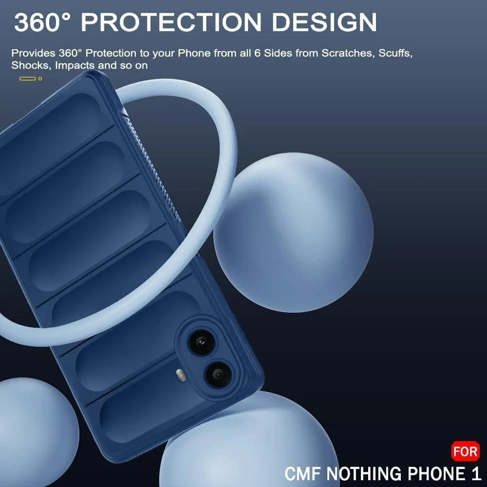 Micvir Back Cover for CMF by Nothing Phone 1 (Blue, 3D Case, Silicon, Pack of: 1) — image 3 of 5