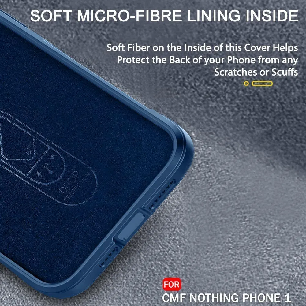 Micvir Back Cover for CMF by Nothing Phone 1 (Blue, 3D Case, Silicon, Pack of: 1) — image 4 of 5