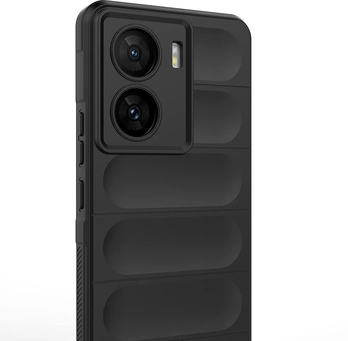 Micvir Back Cover for iQOO Z7 5G (Black, 3D Case, Silicon, Pack of: 1) — image 3 of 5