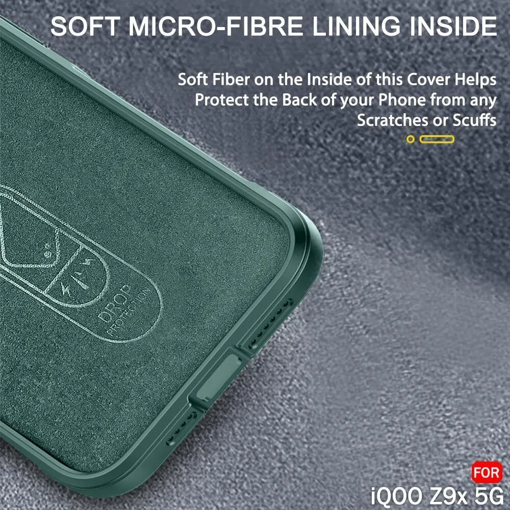 Micvir Back Cover for iQOO Z9X 5G (Green, 3D Case, Silicon, Pack of: 1) — image 5 of 5