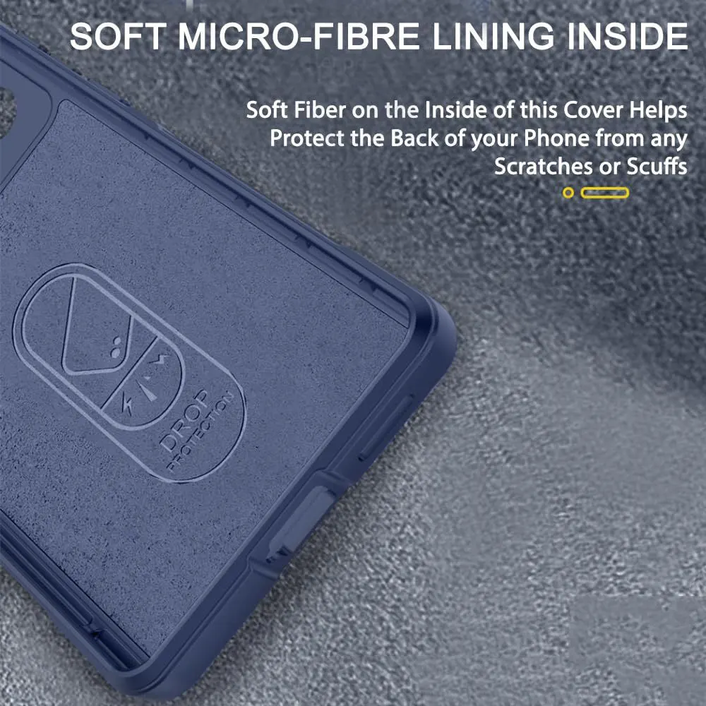 Micvir Back Cover for MOTOROLA Edge 50 Fusion (Blue, 3D Case, Silicon, Pack of: 1) — image 4 of 5