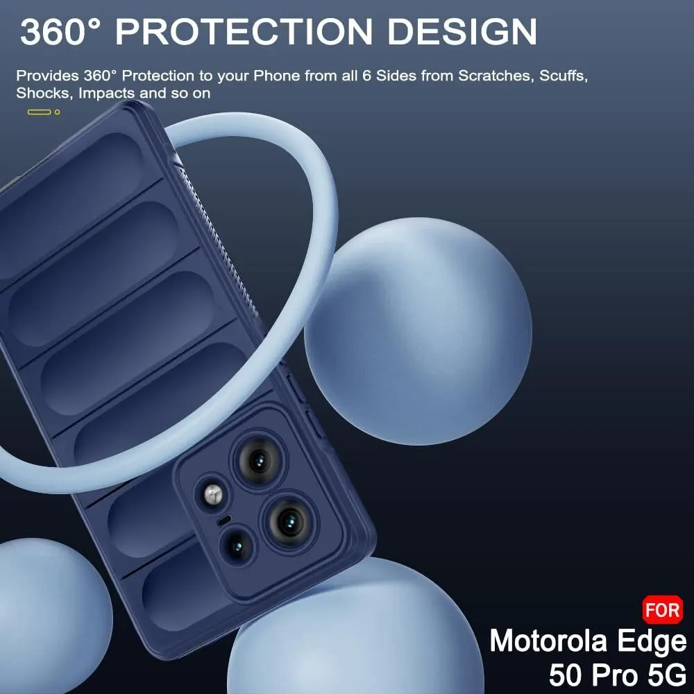 Micvir Back Cover for Motorola Edge 50 Pro 5G (Blue, 3D Case, Silicon, Pack of: 1) — image 3 of 5