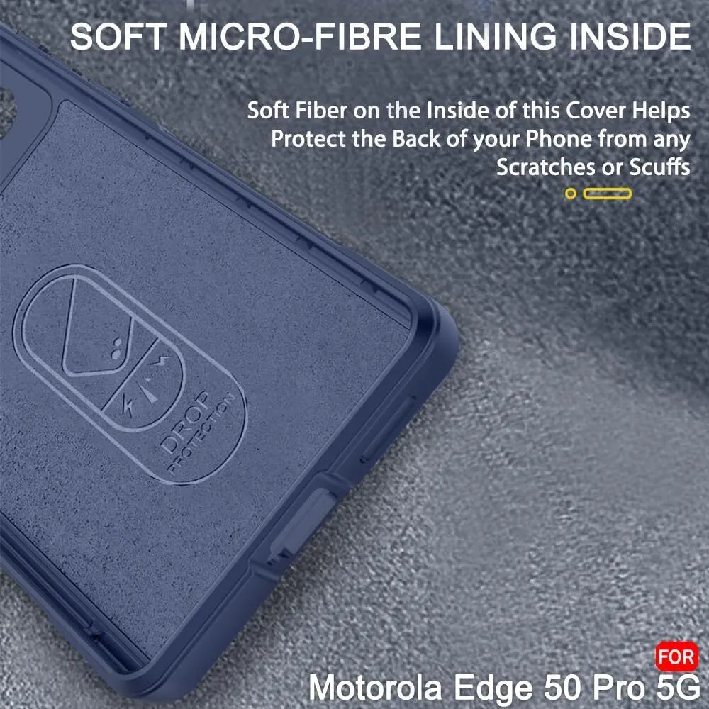 Micvir Back Cover for Motorola Edge 50 Pro 5G (Blue, 3D Case, Silicon, Pack of: 1) — image 4 of 5