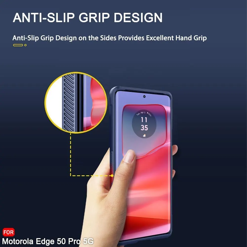Micvir Back Cover for Motorola Edge 50 Pro 5G (Blue, 3D Case, Silicon, Pack of: 1) — image 5 of 5