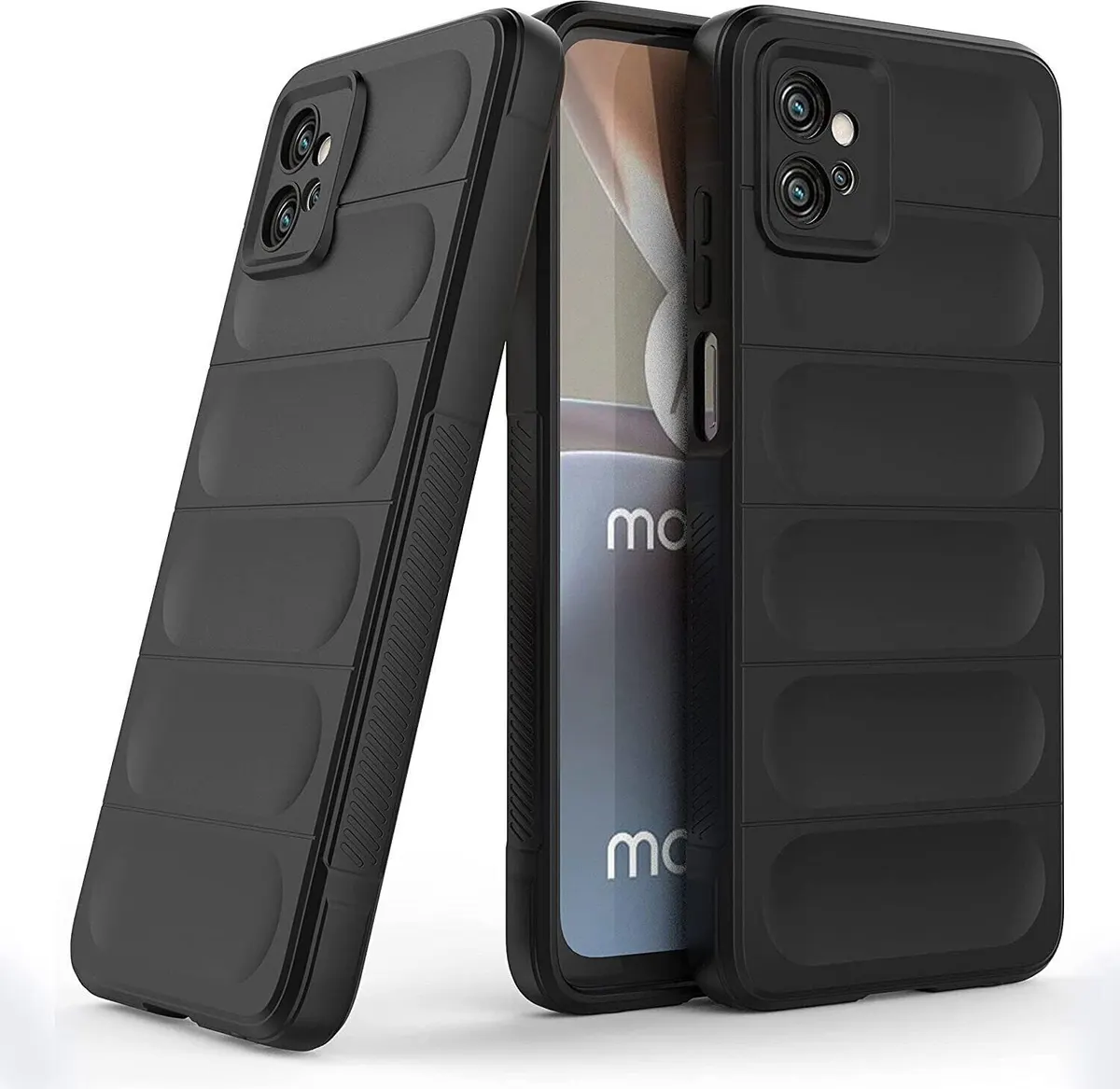 Micvir Back Cover for Motorola G32 (Black, 3D Case, Silicon, Pack of: 1)