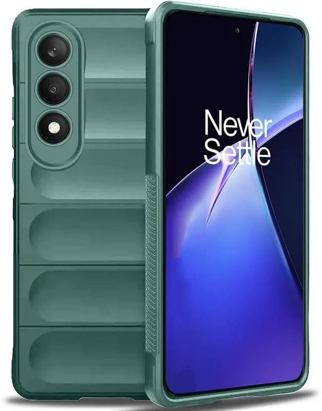 Micvir Back Cover for OnePlus Nord 5 (Green, 3D Case, Silicon, Pack of: 1)