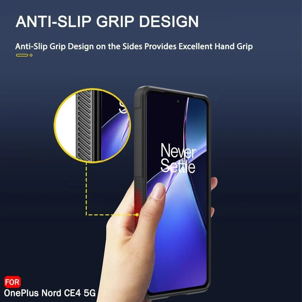 Micvir Back Cover for OnePlus Nord CE 4 5G (Black, Silicon, Pack of: 1) — image 5 of 5