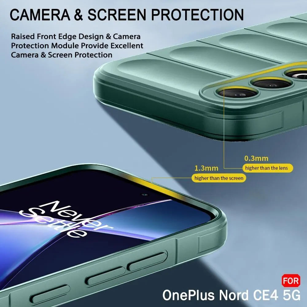 Micvir Back Cover for OnePlus Nord CE 4 5G (Green, Silicon, Pack of: 1) — image 2 of 5