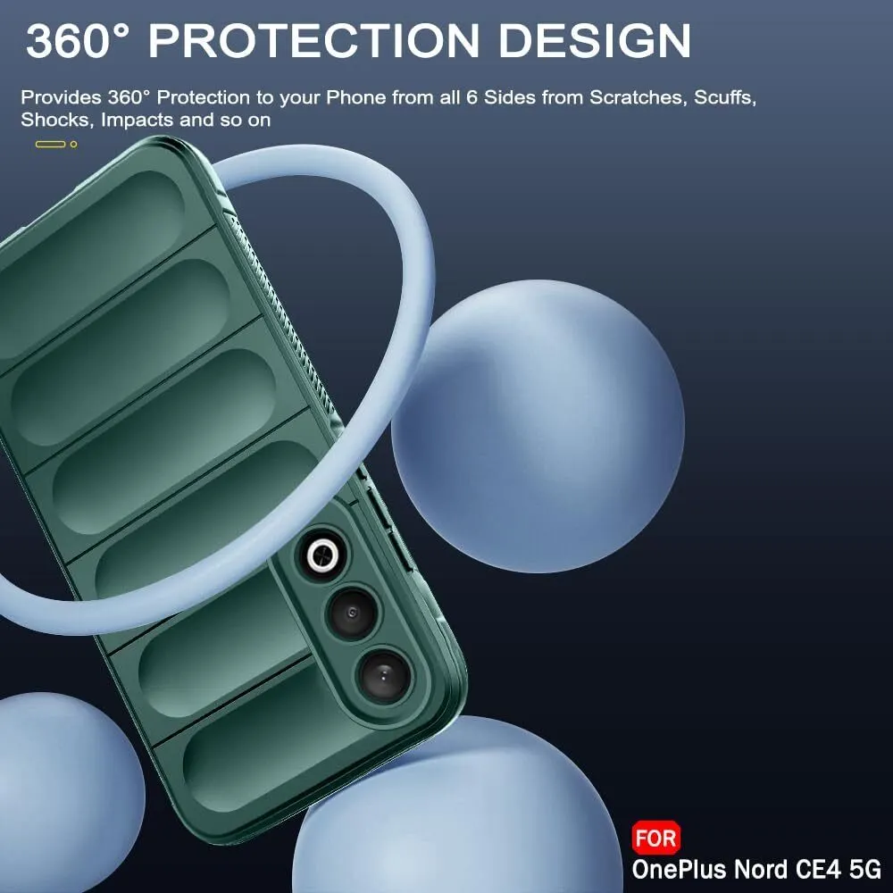 Micvir Back Cover for OnePlus Nord CE 4 5G (Green, Silicon, Pack of: 1) — image 3 of 5