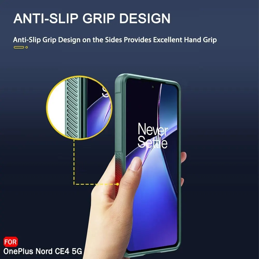 Micvir Back Cover for OnePlus Nord CE 4 5G (Green, Silicon, Pack of: 1) — image 5 of 5