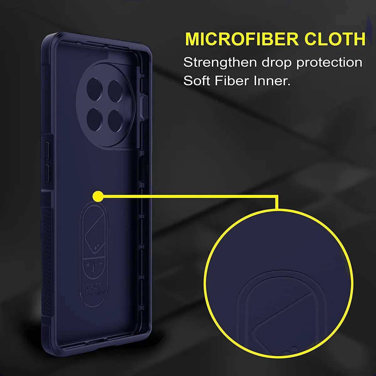 Micvir Back Cover for OnePlus 11R 5G (Blue, 3D Case, Silicon, Pack of: 1) — image 5 of 5