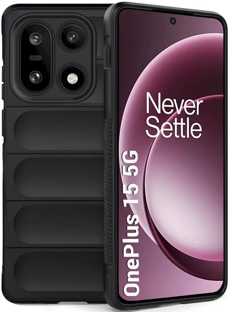 Xolia Back Cover for OnePlus 15 5G (Black, 3D Case, Silicon, Pack of: 1)