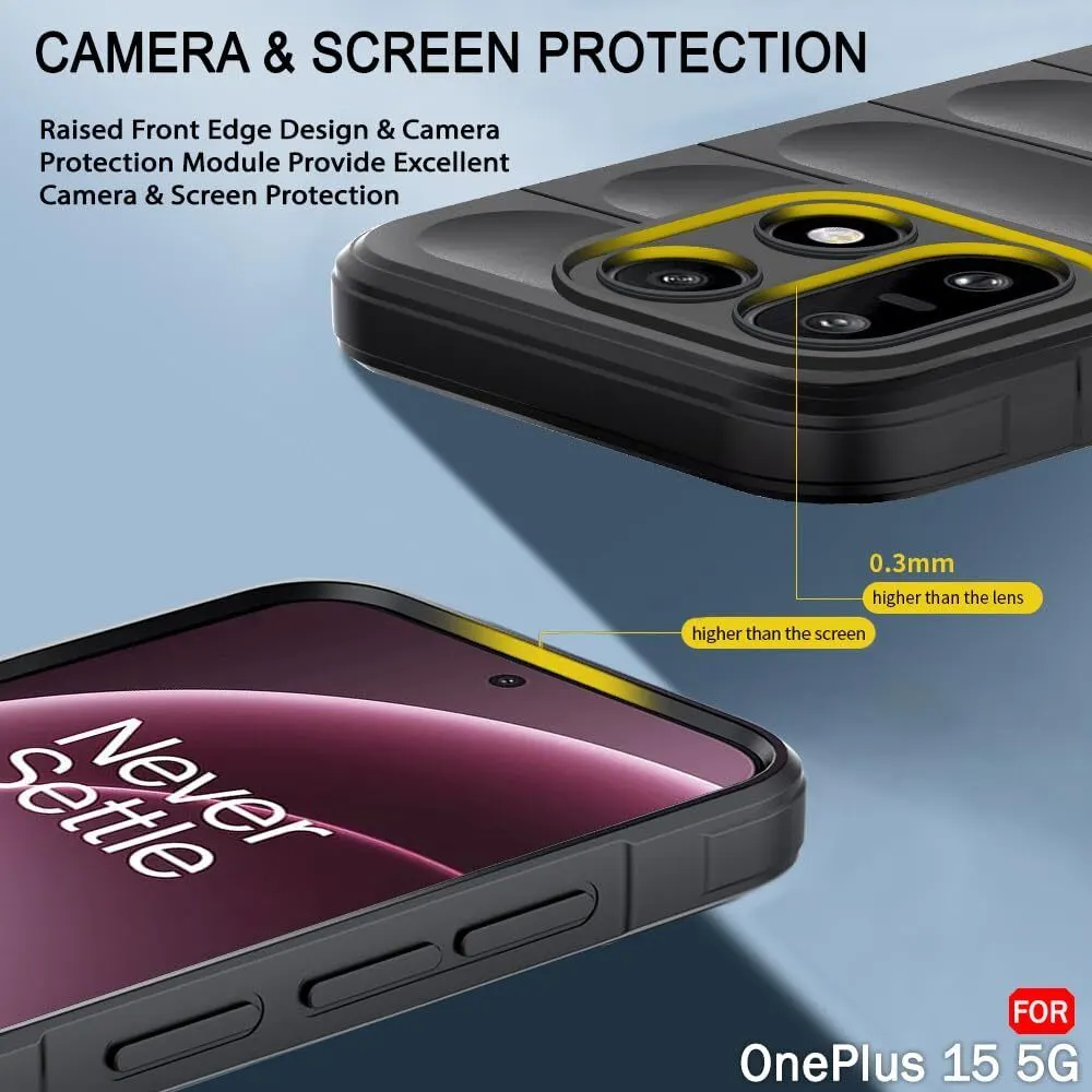 Xolia Back Cover for OnePlus 15 5G (Black, 3D Case, Silicon, Pack of: 1) — image 3 of 5