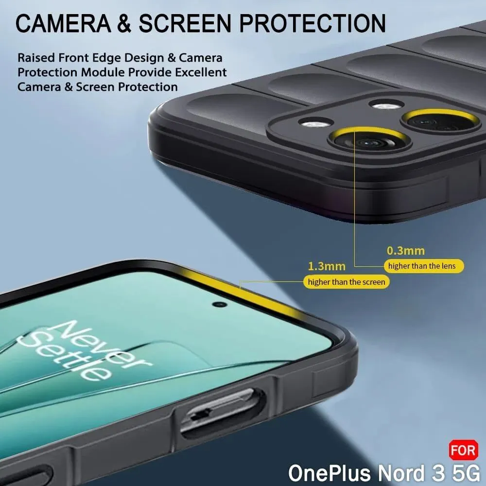 Micvir Back Cover for OnePlus Nord 3 5G (Black, 3D Case, Silicon, Pack of: 1) — image 3 of 5