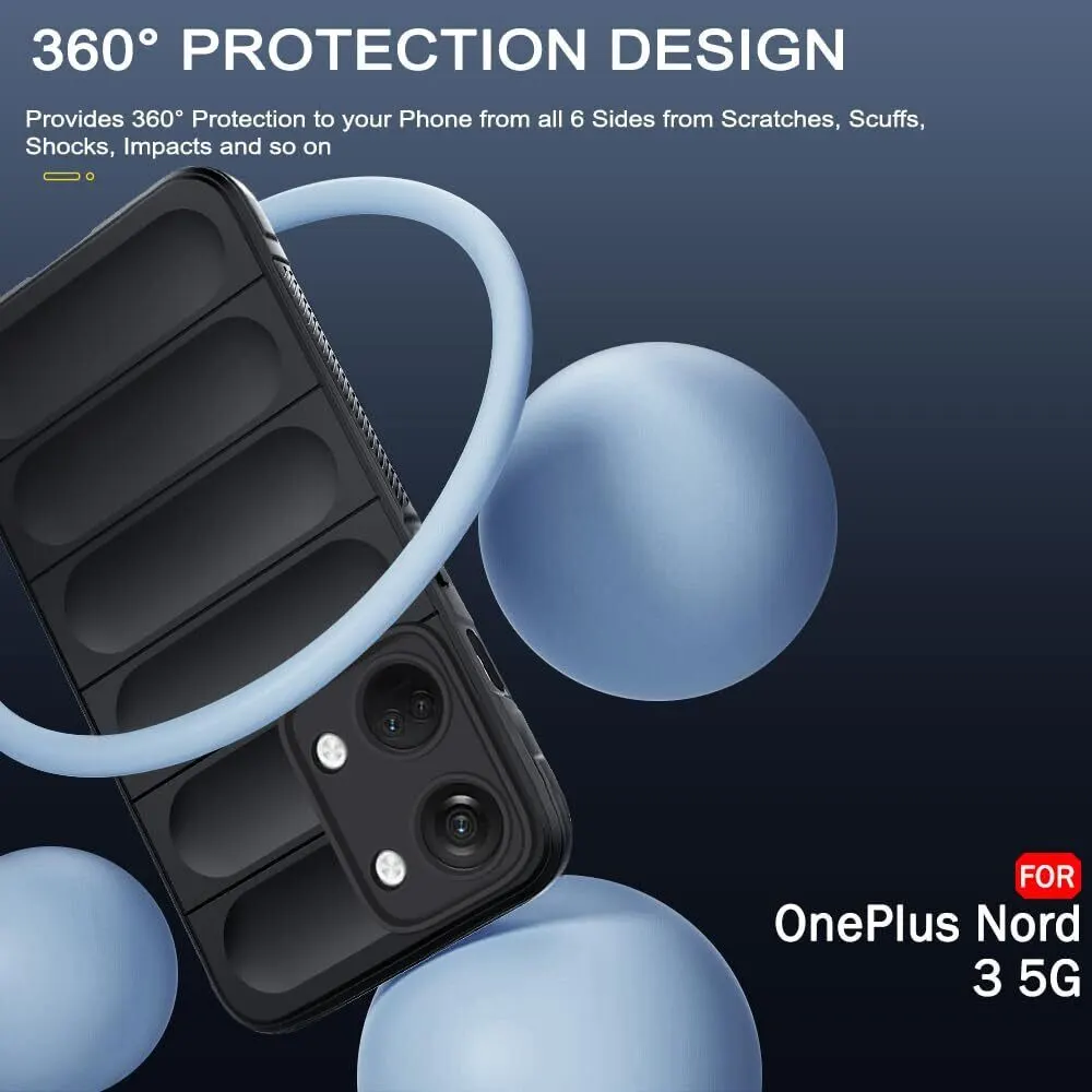 Micvir Back Cover for OnePlus Nord 3 5G (Black, 3D Case, Silicon, Pack of: 1) — image 4 of 5