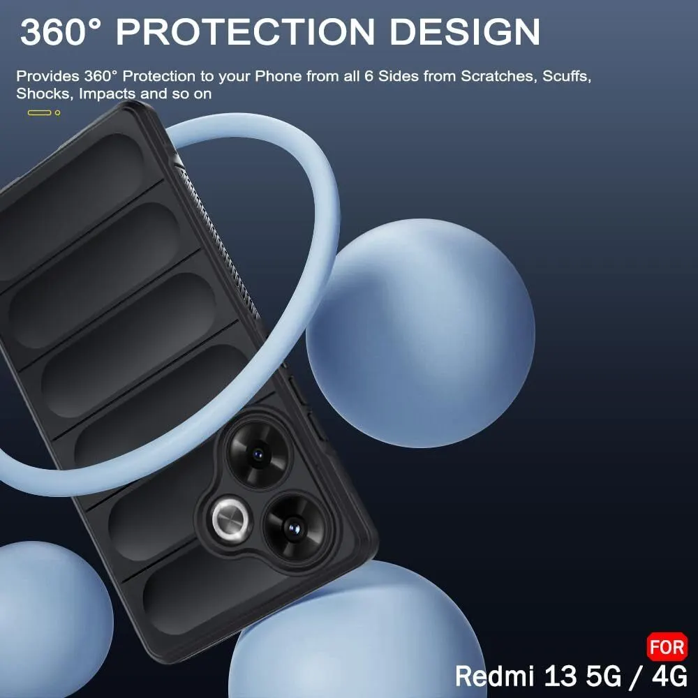 Micvir Back Cover for POCO M6 Plus 5G (Black, 3D Case, Silicon, Pack of: 1) — image 3 of 5