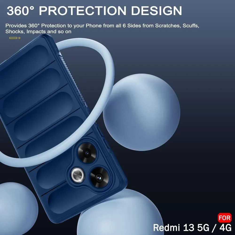 Micvir Back Cover for POCO M6 Plus 5G (Blue, 3D Case, Silicon, Pack of: 1) — image 3 of 5