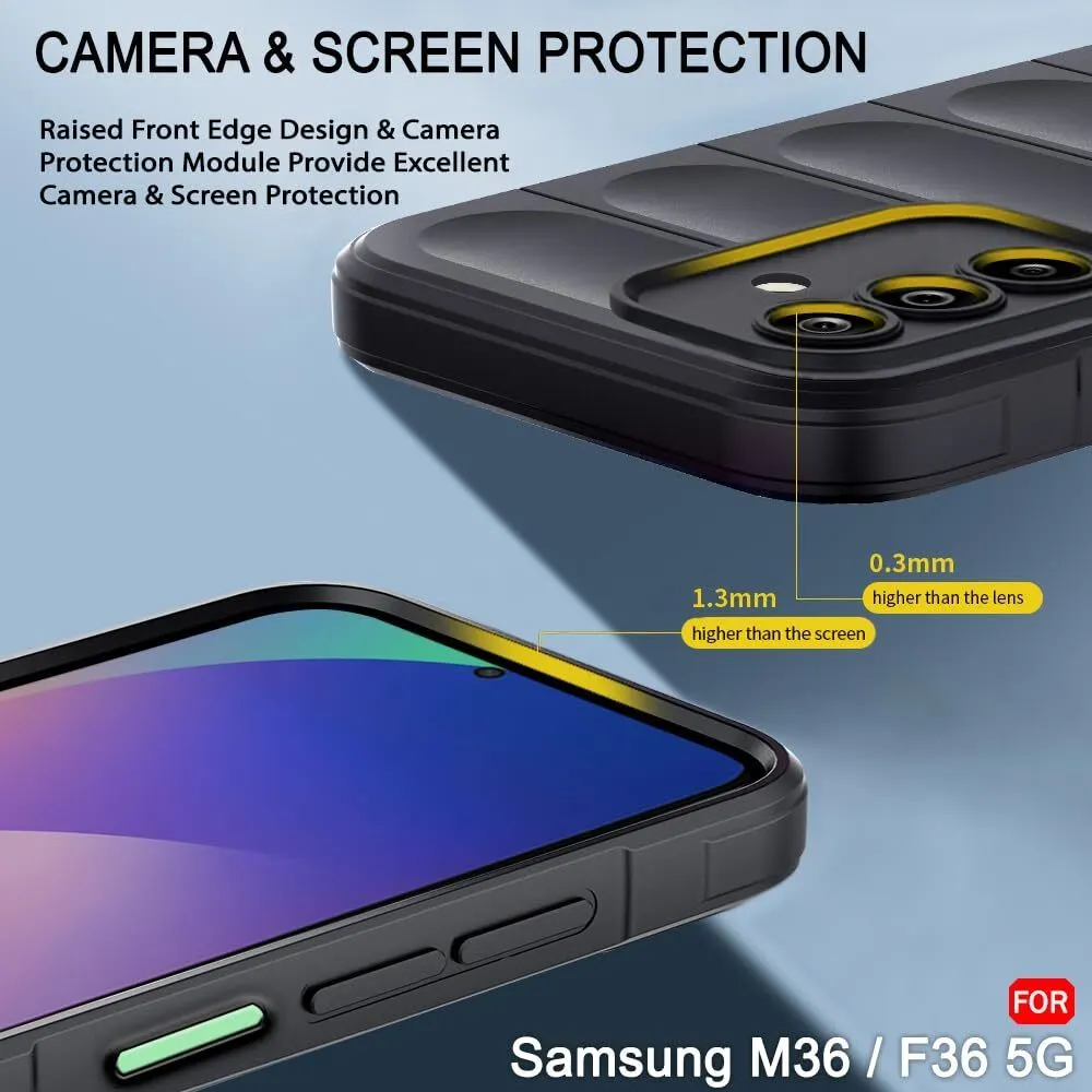 Micvir Back Cover for Samsung Galaxy F36 5G (Black, 3D Case, Silicon, Pack of: 1) — image 4 of 5