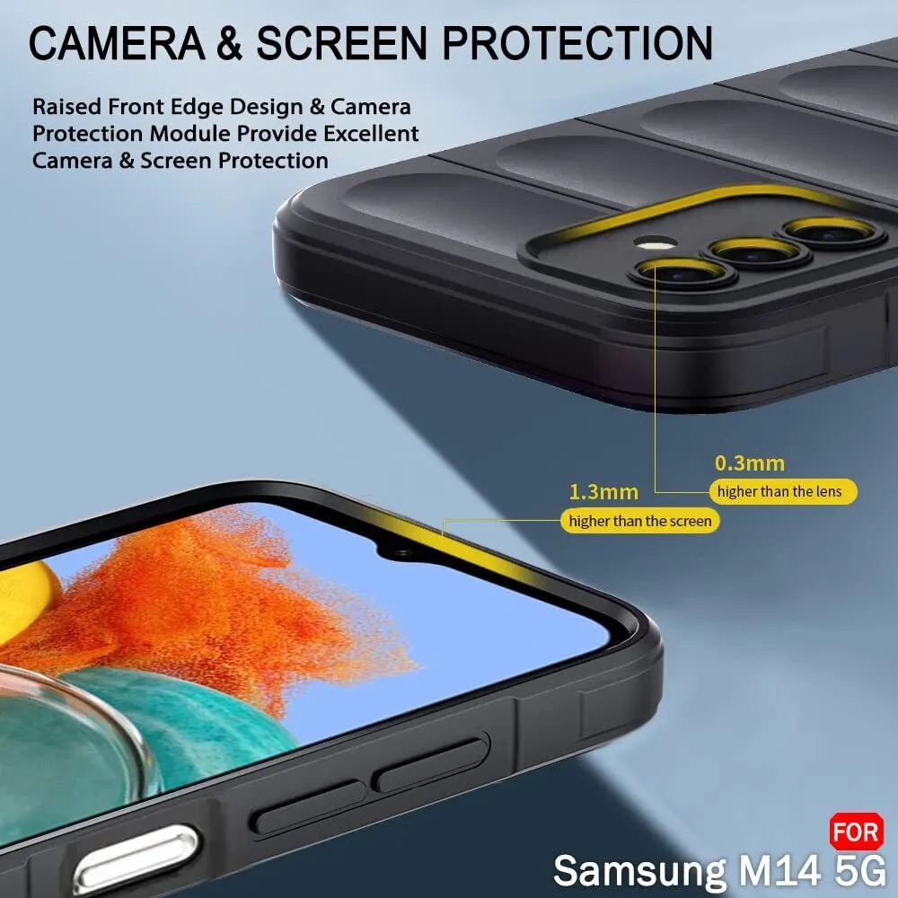 Micvir Back Cover for Samsung Galaxy M14 5G (Black, 3D Case, Silicon, Pack of: 1) — image 3 of 5