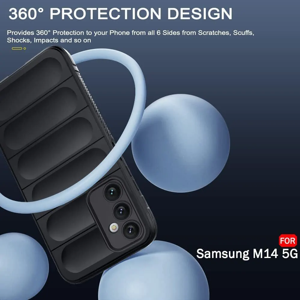 Micvir Back Cover for Samsung Galaxy M14 5G (Black, 3D Case, Silicon, Pack of: 1) — image 4 of 5