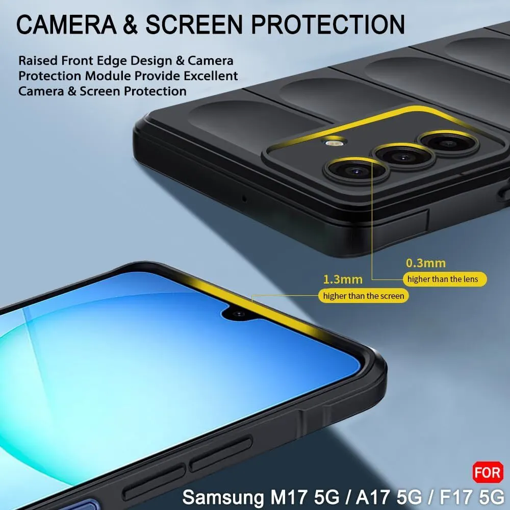 Micvir Back Cover for Samsung Galaxy M17 5G (Black, 3D Case, Silicon, Pack of: 1) — image 3 of 5