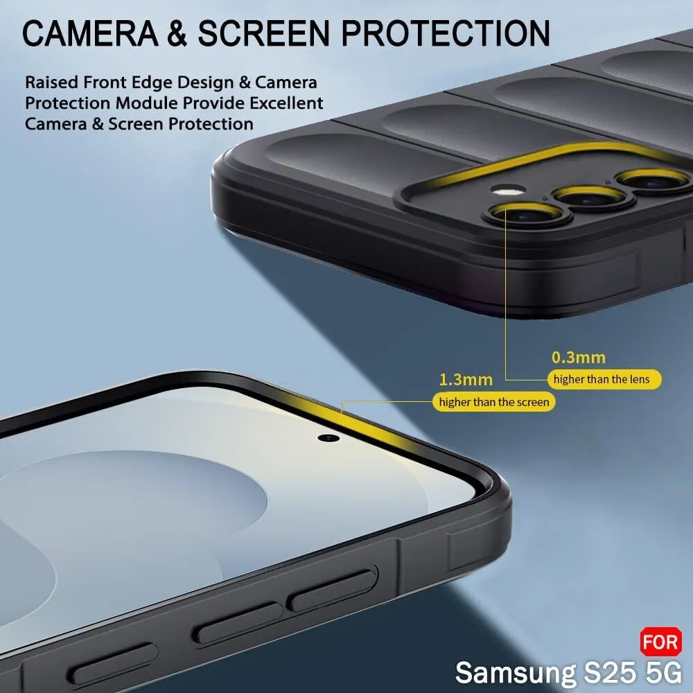 Micvir Back Cover for Samsung Galaxy S25 5G (Black, 3D Case, Silicon, Pack of: 1) — image 2 of 5