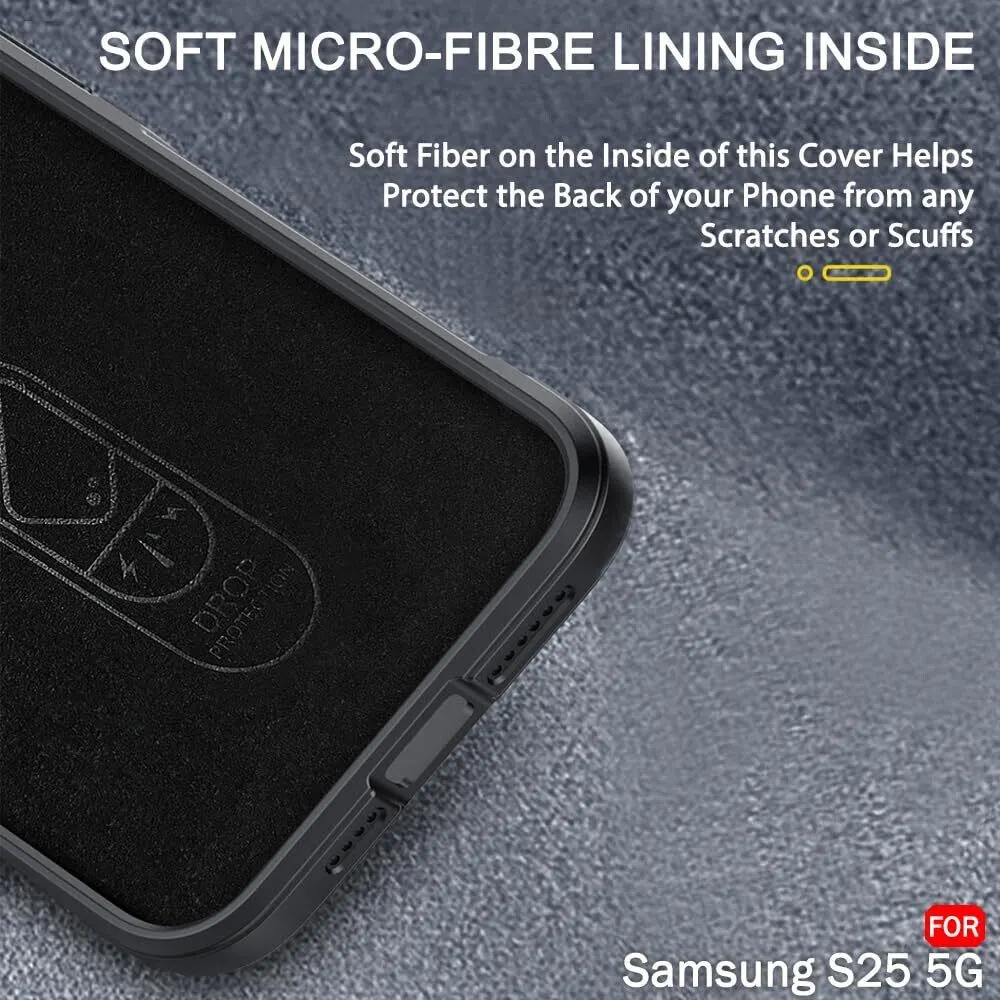 Micvir Back Cover for Samsung Galaxy S25 5G (Black, 3D Case, Silicon, Pack of: 1) — image 4 of 5