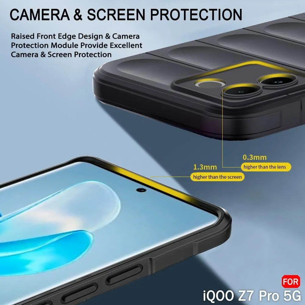 Micvir Back Cover for Vivo T2 Pro 5G (Black, Silicon, Pack of: 1) — image 2 of 4