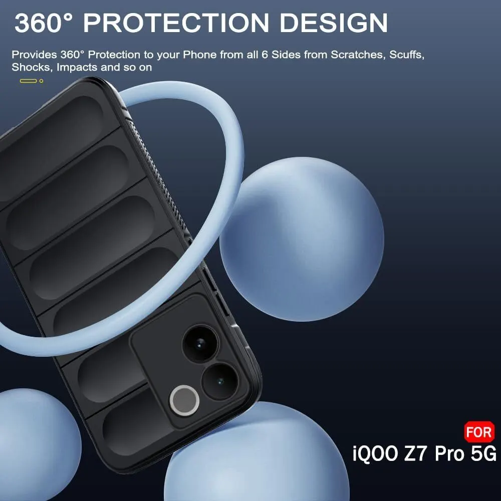 Micvir Back Cover for Vivo T2 Pro 5G (Black, Silicon, Pack of: 1) — image 3 of 4