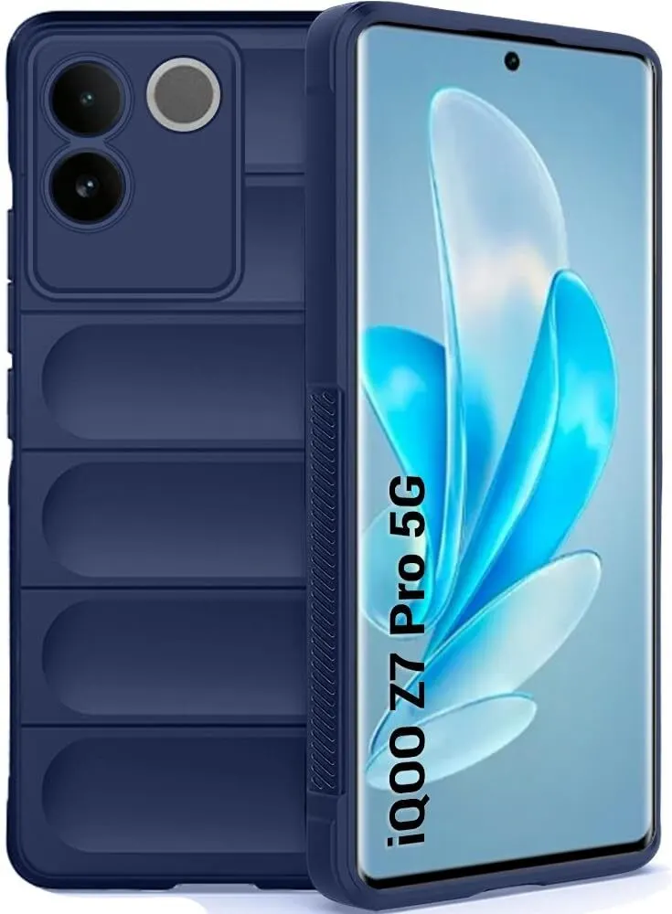 Micvir Back Cover for Vivo T2 Pro 5G (Blue, 3D Case, Silicon, Pack of: 1)