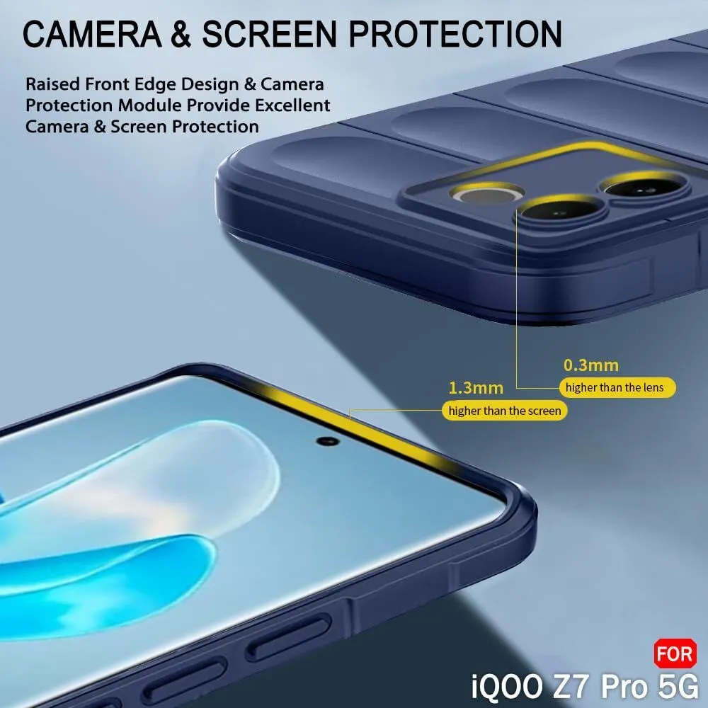 Micvir Back Cover for Vivo T2 Pro 5G (Blue, 3D Case, Silicon, Pack of: 1) — image 2 of 4
