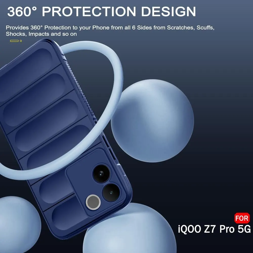 Micvir Back Cover for Vivo T2 Pro 5G (Blue, 3D Case, Silicon, Pack of: 1) — image 3 of 4