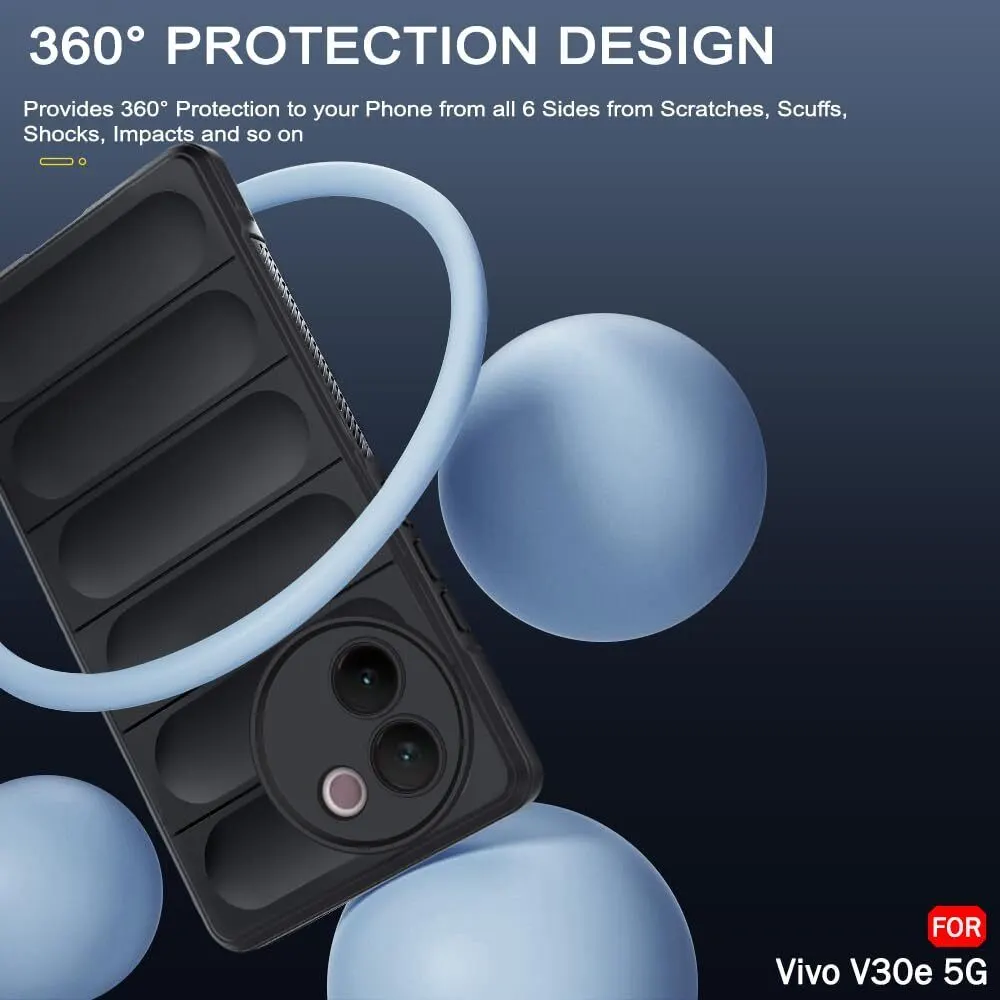 Micvir Back Cover for Vivo V30e 5G (Black, Silicon, Pack of: 1) — image 3 of 5