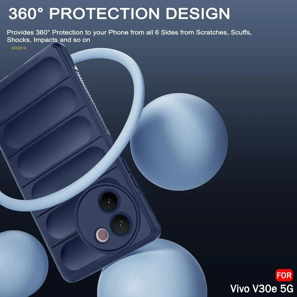 Micvir Back Cover for Vivo V30e 5G (Blue, Silicon, Pack of: 1) — image 3 of 5