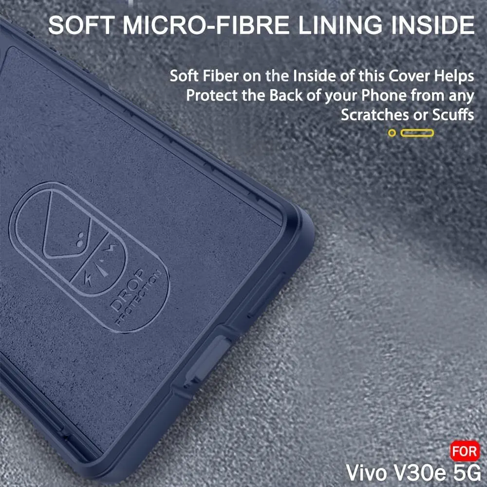 Micvir Back Cover for Vivo V30e 5G (Blue, Silicon, Pack of: 1) — image 4 of 5