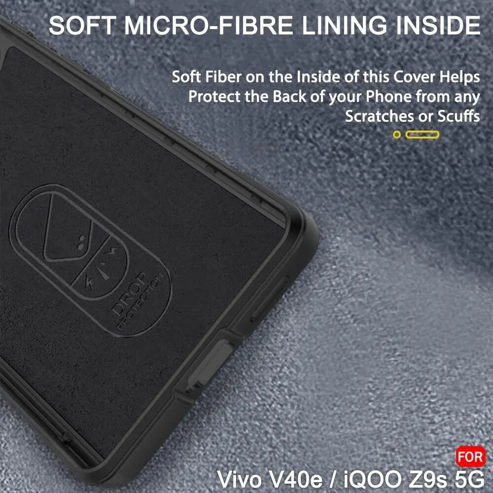 Micvir Back Cover for vivo V40e 5G (Black, 3D Case, Silicon, Pack of: 1) — image 5 of 5